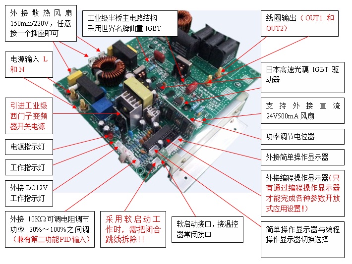 電磁加熱控制板